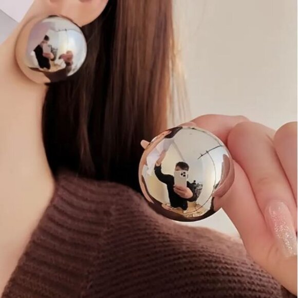 Zara Silver Statement Earrings - Picture 1 of 3